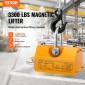 VEVOR Magnetic Lifter, 3300lbs/1500kg ικανότητα έλξης, 2,5 συντελεστής ασφάλειας, νεοδύμιο & χάλυβας, μαγνήτης ανύψωσης με απελευθέρωση, μόνιμοι μαγνήτες ανύψωσης, μαγνήτης βαρέως τύπου για ανυψωτικό, γερανός καταστήματος, μπλοκ, σανίδα