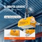VEVOR Magnetic Lifter, 3300lbs/1500kg ικανότητα έλξης, 2,5 συντελεστής ασφάλειας, νεοδύμιο & χάλυβας, μαγνήτης ανύψωσης με απελευθέρωση, μόνιμοι μαγνήτες ανύψωσης, μαγνήτης βαρέως τύπου για ανυψωτικό, γερανός καταστήματος, μπλοκ, σανίδα