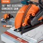 VEVOR 16"/40,6 cm Ηλεκτρικό πριόνι σκυροδέματος υγρό/στεγνό πριόνι με αντλία νερού και λεπίδα