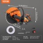 VEVOR 16"/40,6 cm Ηλεκτρικό πριόνι σκυροδέματος υγρό/στεγνό πριόνι με αντλία νερού και λεπίδα