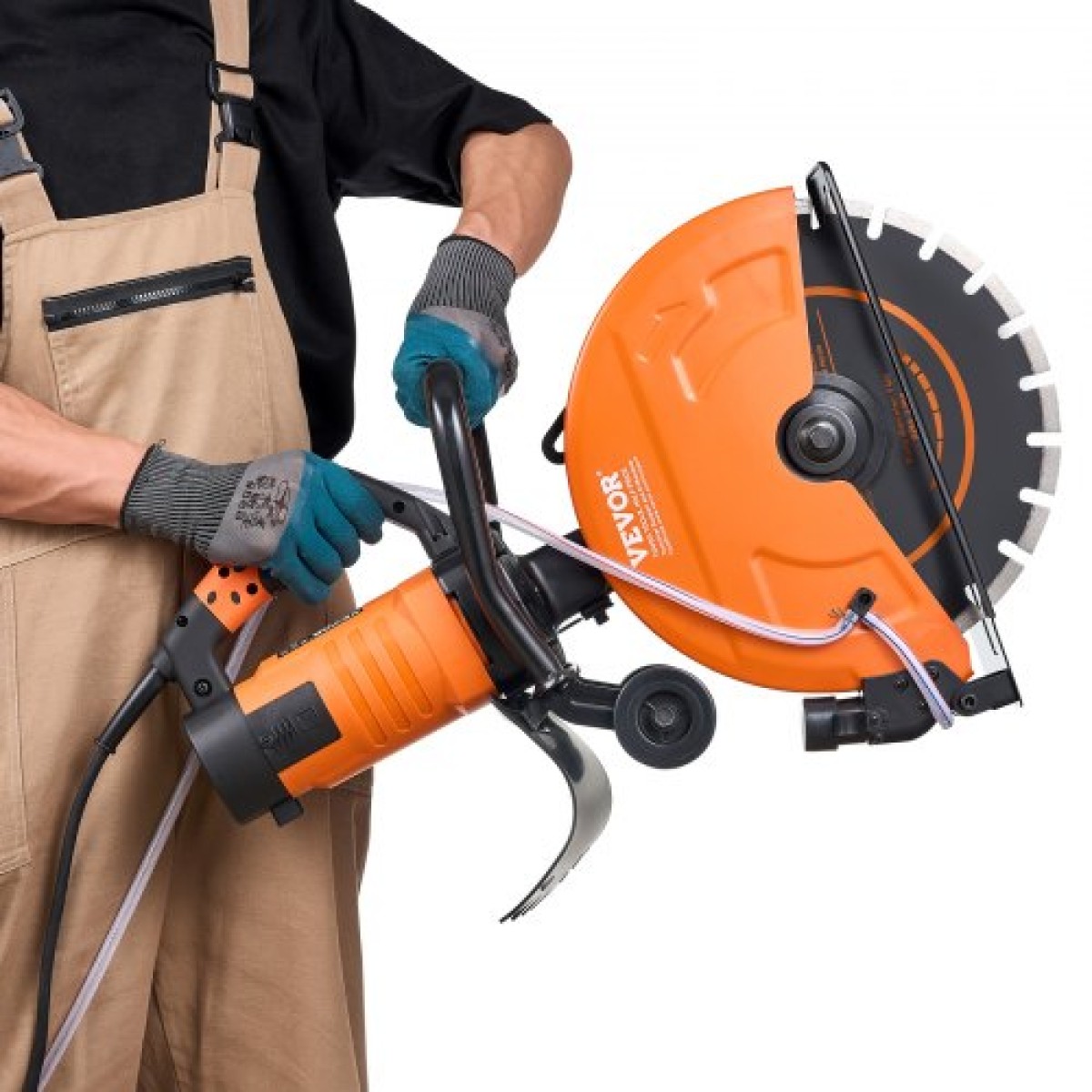 VEVOR 14"/35,6 cm Ηλεκτρικό πριόνι σκυροδέματος υγρό/στεγνό πριόνι με αντλία νερού και λεπίδα