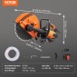 VEVOR 14"/35,6 cm Ηλεκτρικό πριόνι σκυροδέματος υγρό/στεγνό πριόνι με αντλία νερού και λεπίδα