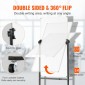 VEVOR Rolling Magnetic Whiteboard, Κινητός Λευκός Πίνακας Διπλής Όψης 24x48 ίντσες, Ρυθμιζόμενος Ύψος Dry Erase Board με ρόδες, 1 Magnetic Erase & 3 Dry Erase Markers & Mobile Tray for Office School