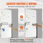VEVOR Rolling Magnetic Whiteboard, Κινητός Λευκός Πίνακας Διπλής Όψης 24x48 ίντσες, Ρυθμιζόμενος Ύψος Dry Erase Board με ρόδες, 1 Magnetic Erase & 3 Dry Erase Markers & Mobile Tray for Office School