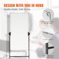 VEVOR Rolling Magnetic Whiteboard, Κινητός Λευκός Πίνακας Διπλής Όψης 24x48 ίντσες, Ρυθμιζόμενος Ύψος Dry Erase Board με ρόδες, 1 Magnetic Erase & 3 Dry Erase Markers & Mobile Tray for Office School