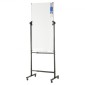 VEVOR Rolling Magnetic Whiteboard, Κινητός Λευκός Πίνακας Διπλής Όψης 24x48 ίντσες, Ρυθμιζόμενος Ύψος Dry Erase Board με ρόδες, 1 Magnetic Erase & 3 Dry Erase Markers & Mobile Tray for Office School