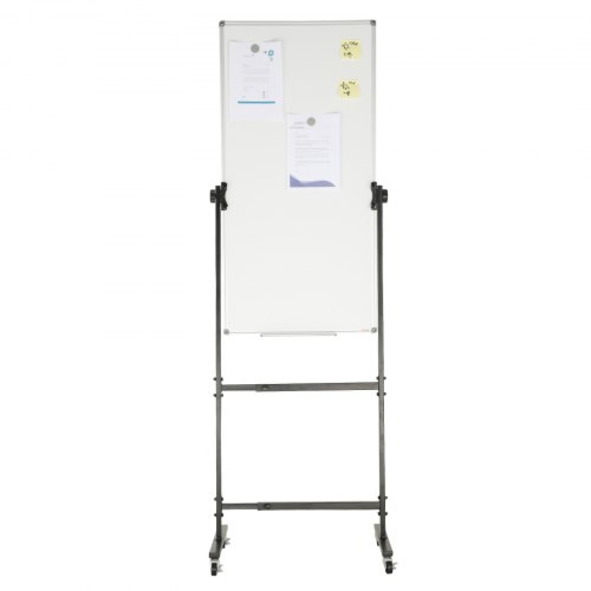 VEVOR Rolling Magnetic Whiteboard, Κινητός Λευκός Πίνακας Διπλής Όψης 24x48 ίντσες, Ρυθμιζόμενος Ύψος Dry Erase Board με ρόδες, 1 Magnetic Erase & 3 Dry Erase Markers & Mobile Tray for Office School