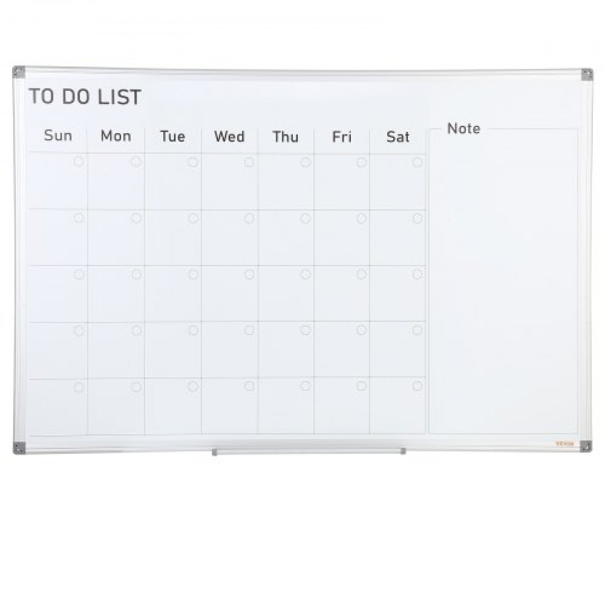 Λευκός πίνακας VEVOR Calendar, 36 x 24 ίντσες Magnetic Dry Erase Calendar Board, Monthly Planner Whiteboard για τοίχο, 1 Magnetic Erase & 2 Dry Erase Marker & Mobile Tray for Restaurant Office Home School
