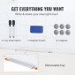 Λευκός πίνακας VEVOR Calendar, 36 x 24 ίντσες Magnetic Dry Erase Calendar Board, Monthly Planner Whiteboard για τοίχο, 1 Magnetic Erase & 2 Dry Erase Marker & Mobile Tray for Restaurant Office Home School
