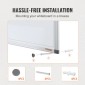 Λευκός πίνακας VEVOR Calendar, 36 x 24 ίντσες Magnetic Dry Erase Calendar Board, Monthly Planner Whiteboard για τοίχο, 1 Magnetic Erase & 2 Dry Erase Marker & Mobile Tray for Restaurant Office Home School