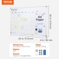 Λευκός πίνακας VEVOR Calendar, 36 x 24 ίντσες Magnetic Dry Erase Calendar Board, Monthly Planner Whiteboard για τοίχο, 1 Magnetic Erase & 2 Dry Erase Marker & Mobile Tray for Restaurant Office Home School