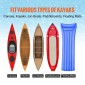 Καρότσι VEVOR Heavy Duty Kayak, χωρητικότητα 204,1 κιλών, Αποσπώμενο καρότσι κανόε με μασίφ λάστιχα 30,5 cm, ρυθμιζόμενο πλάτος & αντιολισθητικό πόδι στήριξης, για καγιάκ Canoes Paddleboards Float Mats Jon Boats