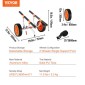 Καρότσι VEVOR Heavy Duty Kayak, χωρητικότητα 204,1 κιλών, Αποσπώμενο καρότσι κανόε με μασίφ λάστιχα 30,5 cm, ρυθμιζόμενο πλάτος & αντιολισθητικό πόδι στήριξης, για καγιάκ Canoes Paddleboards Float Mats Jon Boats