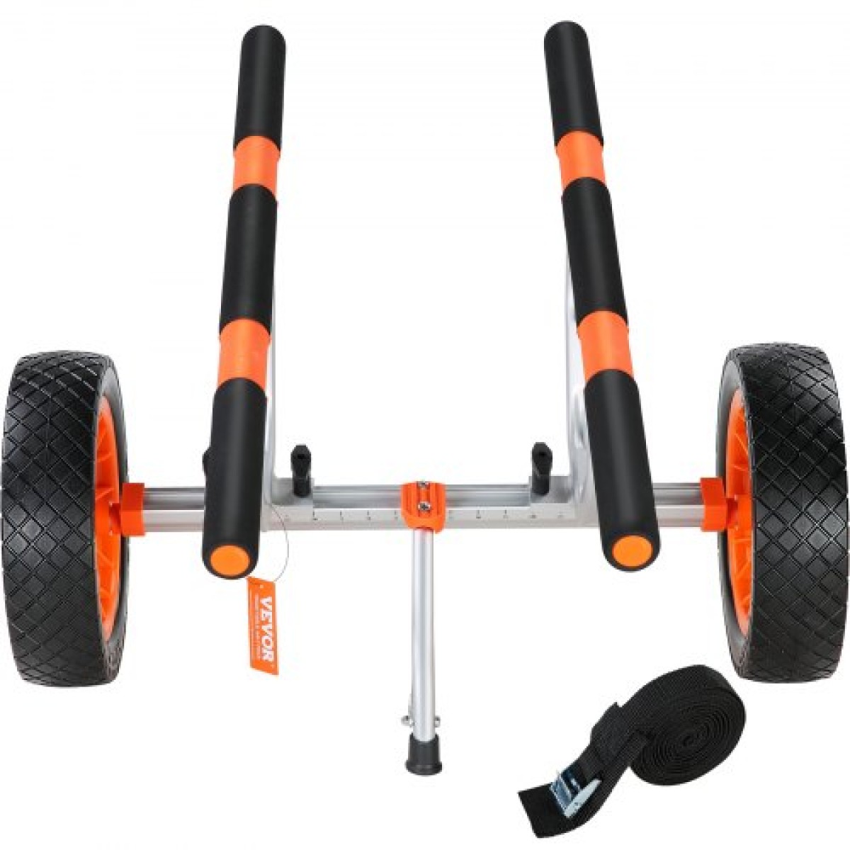 Καρότσι VEVOR Heavy Duty Kayak, χωρητικότητα 204,1 κιλών, Αποσπώμενο καρότσι κανόε με μασίφ λάστιχα 30,5 cm, ρυθμιζόμενο πλάτος & αντιολισθητικό πόδι στήριξης, για καγιάκ Canoes Paddleboards Float Mats Jon Boats