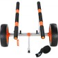 Καρότσι VEVOR Heavy Duty Kayak, χωρητικότητα 204,1 κιλών, Αποσπώμενο καρότσι κανόε με μασίφ λάστιχα 30,5 cm, ρυθμιζόμενο πλάτος & αντιολισθητικό πόδι στήριξης, για καγιάκ Canoes Paddleboards Float Mats Jon Boats