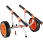 Καρότσι VEVOR Heavy Duty Kayak, χωρητικότητα 204,1 κιλών, Αποσπώμενο καρότσι κανόε με μασίφ λάστιχα 30,5 cm, ρυθμιζόμενο πλάτος & αντιολισθητικό πόδι στήριξης, για καγιάκ Canoes Paddleboards Float Mats Jon Boats
