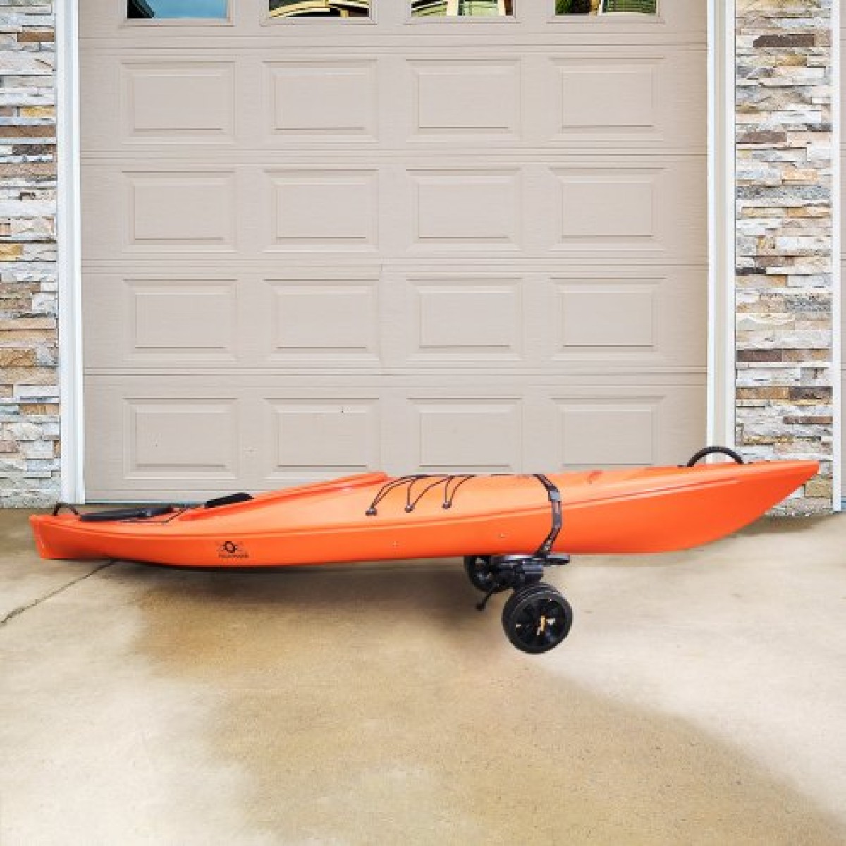 Καρότσι VEVOR Heavy Duty Kayak, χωρητικότητα φόρτωσης 320 λίβρες, Αποσπώμενο καρότσι κανόε τρόλεϊ με ελαστικά 10'', ρυθμιζόμενα στηρίγματα & αντιολισθητικό πόδι στήριξης, για καγιάκ Canoes Paddleboards Float Mats Jon Boats