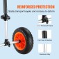 Καρότσι VEVOR Heavy Duty Kayak, χωρητικότητα φόρτωσης 280 lbs, Αποσπώμενο καρότσι κανόε με συμπαγή ελαστικά 10'', Ρυθμιζόμενο πλάτος & προστασία από αφρό κορυφής, για καγιάκ με οπές αποστράγγισης 2,54 cm και άνω