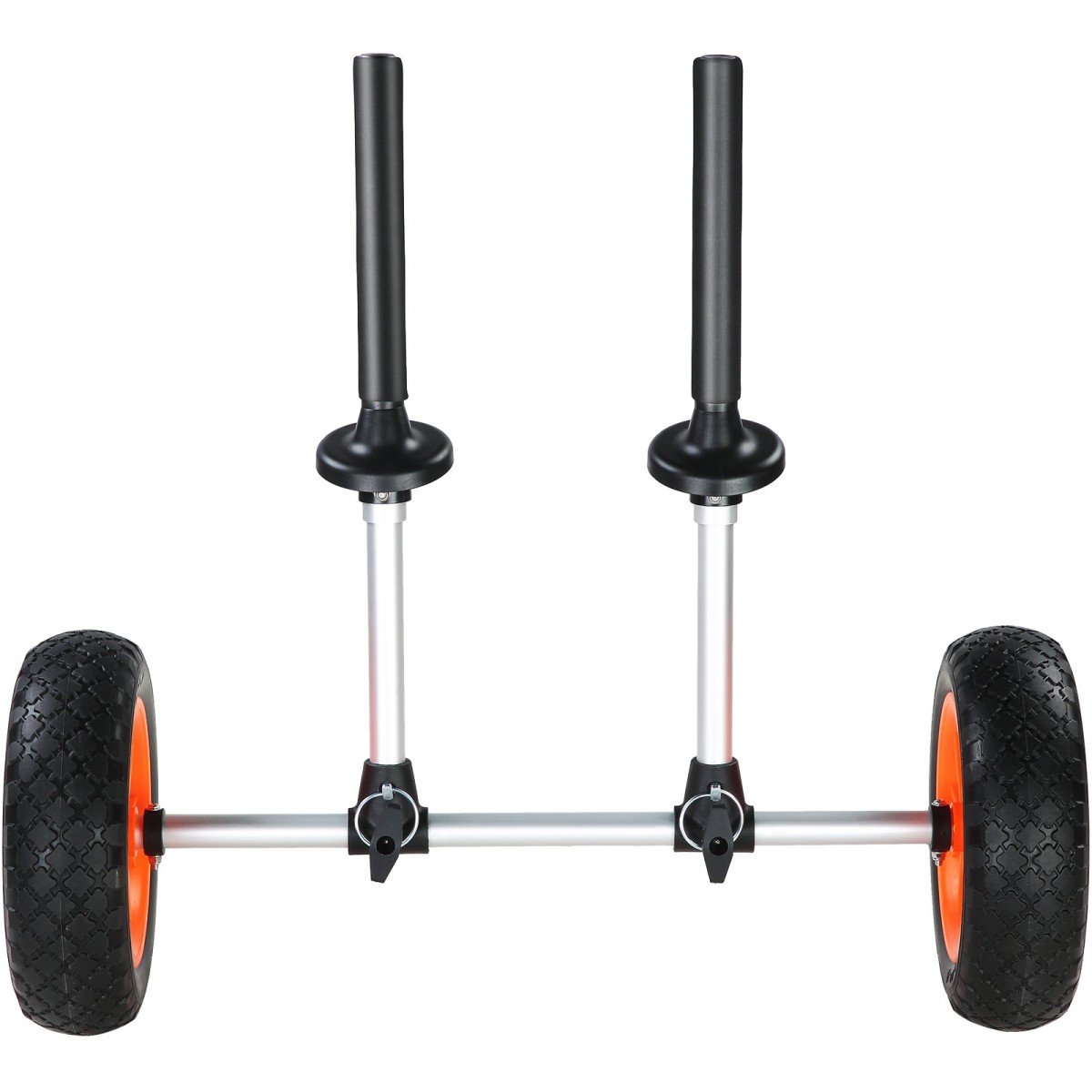 Καρότσι VEVOR Heavy Duty Kayak, χωρητικότητα φόρτωσης 280 lbs, Αποσπώμενο καρότσι κανόε με συμπαγή ελαστικά 10'', Ρυθμιζόμενο πλάτος & προστασία από αφρό κορυφής, για καγιάκ με οπές αποστράγγισης 2,54 cm και άνω