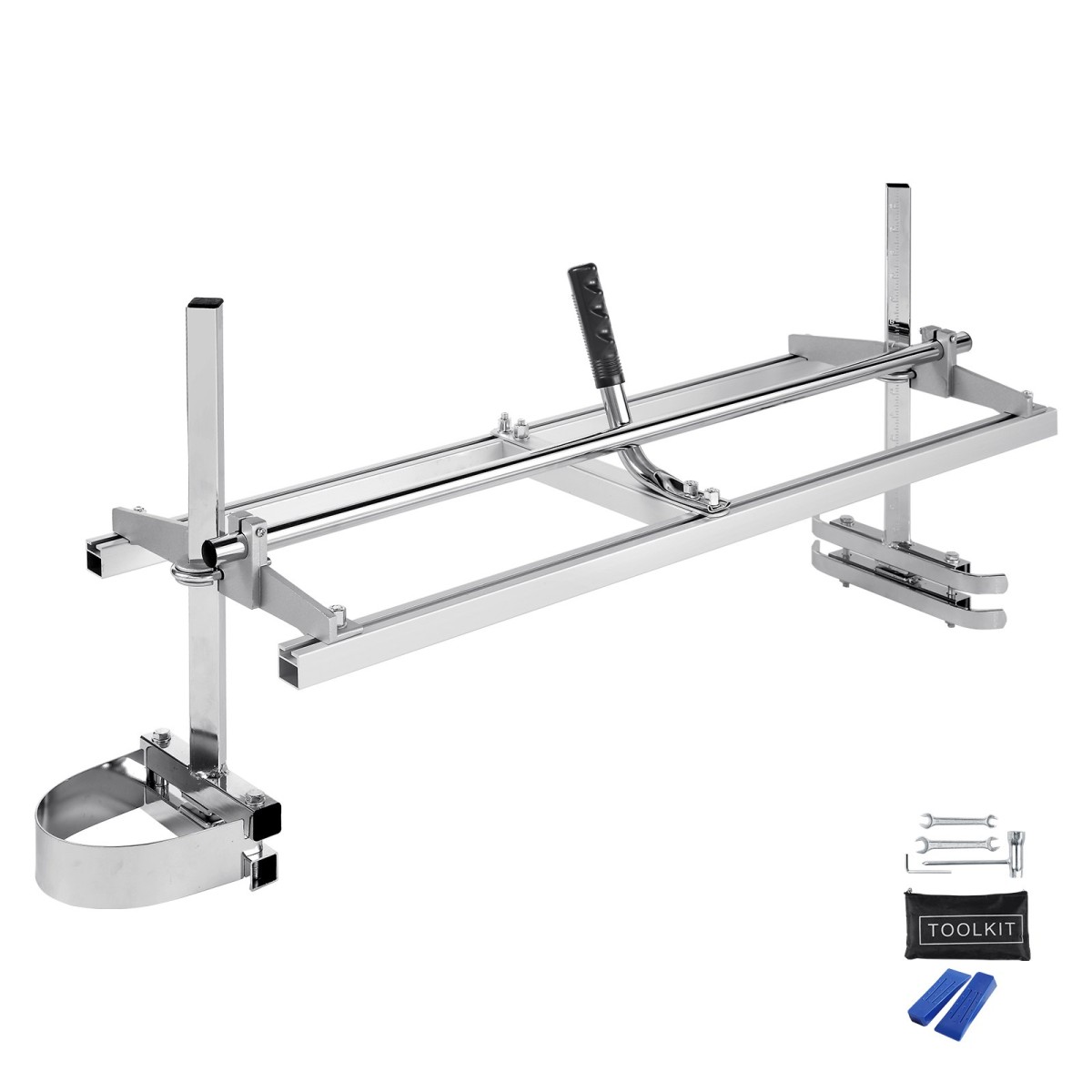 VEVOR Αλυσοπρίονο, Φορητό Πριονιστήριο 36 cm-122 cm Οδηγός Μπάρα, Γαλβανισμένο Ατσάλι Αλυσοπρίονο Μύλος σανίδας με 0,5 cm-30 cm Πάχος κοπής, Πριονιστήριο σταυροκοπτικής ξυλείας για οικοδόμους και ξυλουργούς