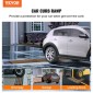 VEVOR Curb Ramp, 6,6cm Rise Rubber Driveway Ramps, Heavy Duty 14999,8 kg Βάρος χωρητικότητας ράμπα κατωφλίου, ράμπες γέφυρας πεζοδρομίου για φόρτωση πεζοδρομίου αποβάθρας γκαράζ, επεκτάσιμο σετ πλήρους ράμπας