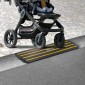 VEVOR Curb Ramp, 6,6cm Rise Rubber Driveway Ramps, Heavy Duty 14999,8 kg Βάρος χωρητικότητας ράμπα κατωφλίου, ράμπες γέφυρας πεζοδρομίου για φόρτωση πεζοδρομίου αποβάθρας γκαράζ, επεκτάσιμο σετ πλήρους ράμπας