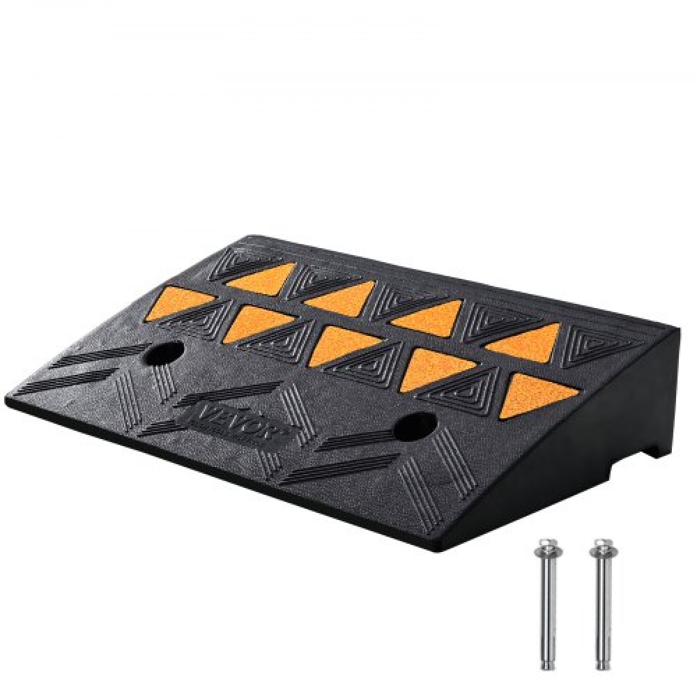 VEVOR Rubber Curb Ramp 10,8 cm Rise Height Sidewalk Curb Ramp, 30 cm Width 50 cm Length Ramp for Curb, 15T Heavy Duty Ramp for Forklift, φορτηγά, λεωφορεία, αυτοκίνητα, αναπηρικά καροτσάκια, ποδήλατα