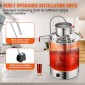 VEVOR Essential Oil Still Water Distiller 49,2L with Thumper Keg & Water Pump