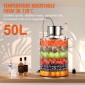 VEVOR Essential Oil Still Water Distiller 49,2L with Thumper Keg & Water Pump