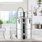VEVOR Essential Oil Still Water Distiller 49,2L with Thumper Keg & Water Pump