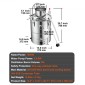 VEVOR Still Water Distiller 34,1L with Thumper Keg & Water Pump