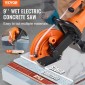 VEVOR 9"/22,9 cm Ηλεκτρικό πριόνι σκυροδέματος υγρό/στεγνό πριόνι με αντλία νερού και λεπίδα