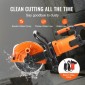 VEVOR 9"/22,9 cm Ηλεκτρικό πριόνι σκυροδέματος υγρό/στεγνό πριόνι με αντλία νερού και λεπίδα