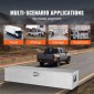Κουτί εργαλείων κρεβατιού φορτηγού VEVOR Heavy Duty, Εργαλειοθήκη Diamond Plate με Πλαϊνή λαβή και κλειδαριά κλειδαριάς, Storage Tool Box Chest Box Organizer για παραλαβή, Κρεβάτι φορτηγού, RV, Trailer, 121,9x38,1x38,1 cm, Ασημί
