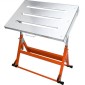 Τραπέζι συγκόλλησης VEVOR 76,2 cm x 50,8 cm, 181,4 kg Χωρητικότητα φορτίου Steel Welding Τραπέζι εργασίας σε ρόδες, Πτυσσόμενος πάγκος εργασίας με τρεις σχισμή 2,8 cm, 3 γωνίες κλίσης, ρυθμιζόμενο ύψος, αναδιπλούμενες ράγες οδήγησης