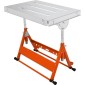 Τραπέζι συγκόλλησης VEVOR 76,2 cm x 50,8 cm, 181,4 kg Χωρητικότητα φορτίου Steel Welding Τραπέζι εργασίας σε ρόδες, Πτυσσόμενος πάγκος εργασίας με τρεις σχισμή 2,8 cm, 3 γωνίες κλίσης, ρυθμιζόμενο ύψος, αναδιπλούμενες ράγες οδήγησης