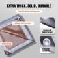 VEVOR Tarp Αδιάβροχο 609,6 x 914,4 cm, Πλαστικό κάλυμμα Poly Tarp 0,25 mm, Πολλαπλών Χρήσεων στο σκίσιμο UV και ανθεκτικό στη θερμοκρασία μουσαμά εξωτερικού χώρου με ενισχυμένους δακτύλιους υψηλής αντοχής (Ασημί/Καφέ)
