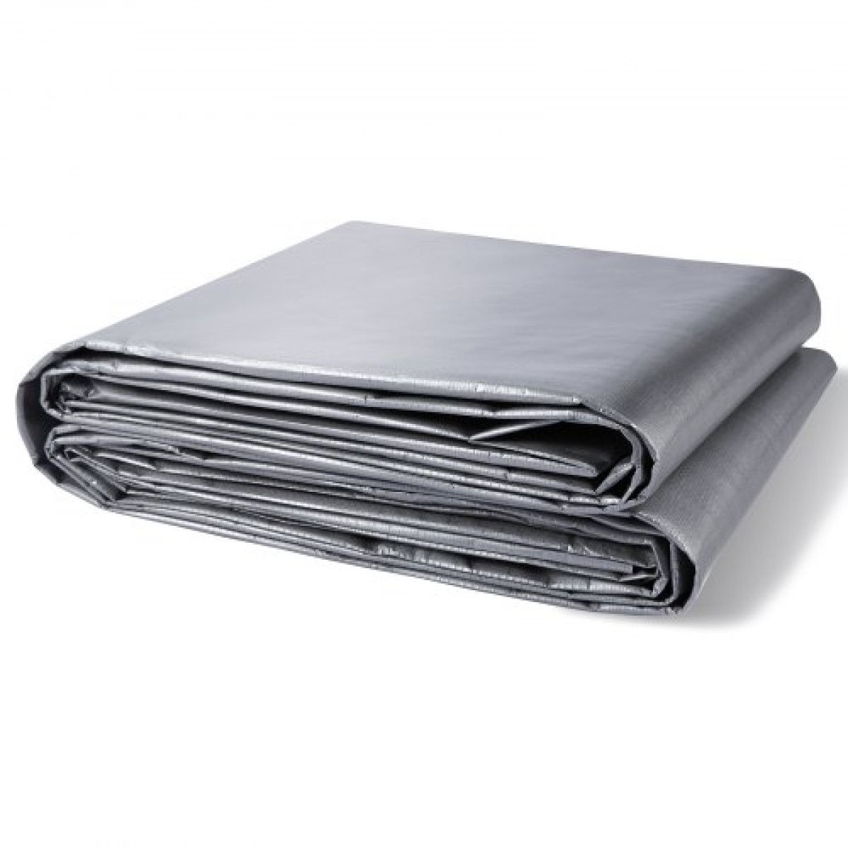 VEVOR Tarp Αδιάβροχο 609,6 x 914,4 cm, Πλαστικό κάλυμμα Poly Tarp 0,25 mm, Πολλαπλών Χρήσεων στο σκίσιμο UV και ανθεκτικό στη θερμοκρασία μουσαμά εξωτερικού χώρου με ενισχυμένους δακτύλιους υψηλής αντοχής (Ασημί/Καφέ)