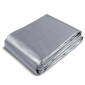 VEVOR Tarp Αδιάβροχο 487,7 x 609,6 cm, Πλαστικό κάλυμμα Poly Tarp 0,25 mm, Πολλαπλών χρήσεων στο σκίσιμο UV και ανθεκτικό στη θερμοκρασία μουσαμά εξωτερικού χώρου με ενισχυμένους δακτύλιους υψηλής αντοχής (Ασημί/Καφέ)