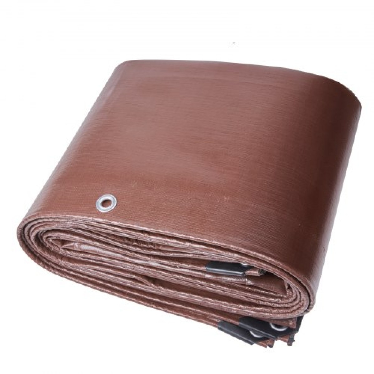 VEVOR Tarp 609,6 x 1219,2 cm 0,41 mm Εξαιρετικά πάχος, αδιάβροχο κάλυμμα από πολυ πλαστικό μουσαμά, μουσαμάς εξωτερικού χώρου πολλαπλών χρήσεων με δακτύλιους & ενισχυμένες άκρες για φορτηγό, RV, Σκάφος, Κάμπινγκ (Καφέ)