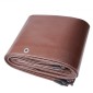 VEVOR Tarp 609,6 x 1219,2 cm 0,41 mm Εξαιρετικά πάχος, αδιάβροχο κάλυμμα από πολυ πλαστικό μουσαμά, μουσαμάς εξωτερικού χώρου πολλαπλών χρήσεων με δακτύλιους & ενισχυμένες άκρες για φορτηγό, RV, Σκάφος, Κάμπινγκ (Καφέ)