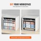 VEVOR Literature Organizers, Ταχυδρομική θυρίδα γραφείου 5 θέσεων με ρυθμιζόμενα ράφια, Ξύλο Literature Sorter 35,3 x 30,5 x 33,0 cm για γραφείο, σπίτι, τάξη, οργάνωση ταχυδρομικών αιθουσών, Πιστοποίηση EPA, Λευκό