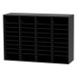 VEVOR Wood Literature Organizer, 36 διαμερίσματα, Ταξινόμηση αρχείων με αφαιρούμενα ράφια, Υποδοχή γραμματοκιβωτίων για Office Home Classroom Οργανισμός Mailrooms, Πιστοποίηση EPA, Μαύρο