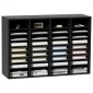 VEVOR Wood Literature Organizer, 36 διαμερίσματα, Ταξινόμηση αρχείων με αφαιρούμενα ράφια, Υποδοχή γραμματοκιβωτίων για Office Home Classroom Οργανισμός Mailrooms, Πιστοποίηση EPA, Μαύρο