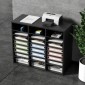 VEVOR Wood Literature Organizer, 24 διαμερίσματα, Ταξινόμηση αρχείων με αφαιρούμενα ράφια, Υποδοχή γραμματοκιβωτίων για Office Home Classroom Mailrooms Organization, Πιστοποίηση EPA, Μαύρο