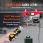 VEVOR Electric Hoist, 598,7 kg Ανυψωτική ικανότητα, 1150W 220V Ηλεκτρικό συρμάτινο βαρούλκο από χάλυβα με ασύρματο τηλεχειριστήριο, 1219 cm Ύψος ανύψωσης μονής καλωδίου & κινητήρας, για εργοστάσιο αποθήκης γκαράζ