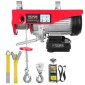 VEVOR Electric Hoist, 399,2 kg Ανυψωτική ικανότητα, 850W 220V Ηλεκτρικό συρμάτινο βαρούλκο με ασύρματο τηλεχειριστήριο, 1219 cm Ύψος ανύψωσης μονού καλωδίου & κινητήρας καθαρού χαλκού, για εργοστάσιο αποθήκης γκαράζ