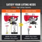 VEVOR Electric Hoist, 249,5 kg Ανυψωτική ικανότητα, 510W 220V Ηλεκτρικό συρμάτινο βαρούλκο με ασύρματο τηλεχειριστήριο, 1219 cm Ύψος ανύψωσης μονού καλωδίου & κινητήρα καθαρού χαλκού, για εργοστάσιο αποθήκης γκαράζ