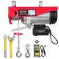 VEVOR Electric Hoist 2200 lb Electric Winch Wire Rope 1600W 220V Wireless Remote Control Lifting Electric Jack Portable Winch Electric Capstan