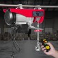 VEVOR Electric Hoist, 798 kg ανυψωτική ικανότητα, 1450W 220V ηλεκτρικό συρμάτινο βαρούλκο με ασύρματο τηλεχειριστήριο, 1219 cm Ύψος ανύψωσης μονού καλωδίου & κινητήρα καθαρού χαλκού, για εργοστάσιο αποθήκης γκαράζ